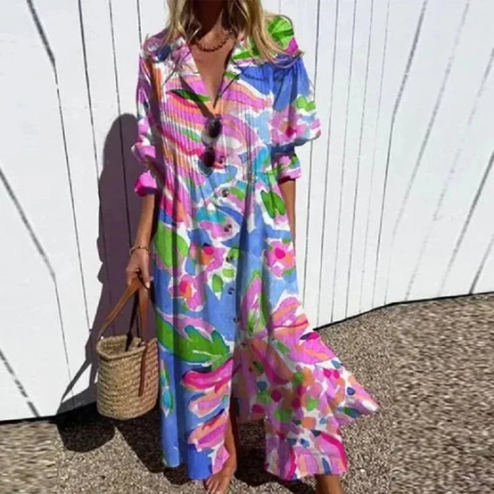 Drune | Klassisches Boho Maxi Kleid