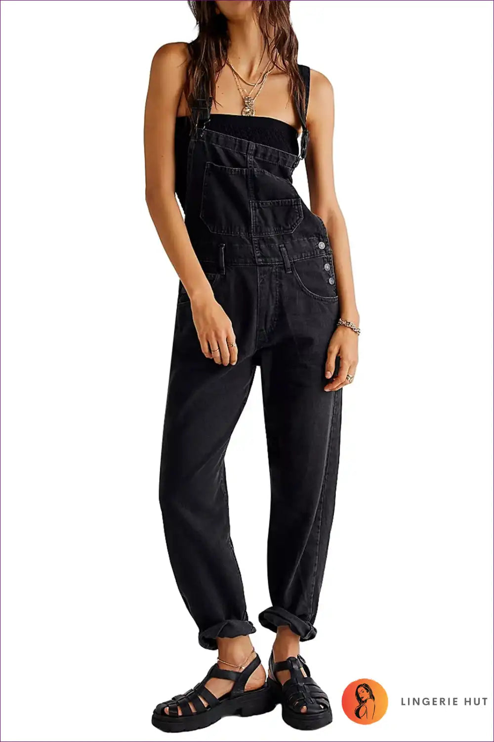 Drune | Denim Delight Latzhosen - Mühelos Cool