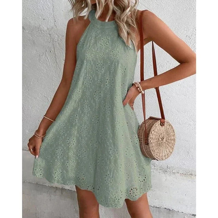Drune | Lässig Mini Kleid Ärmellos