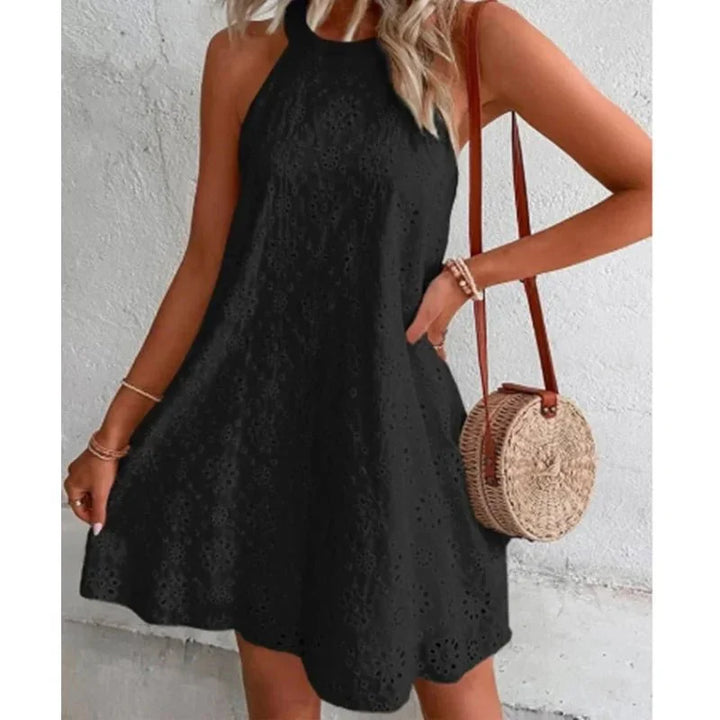 Drune | Lässig Mini Kleid Ärmellos