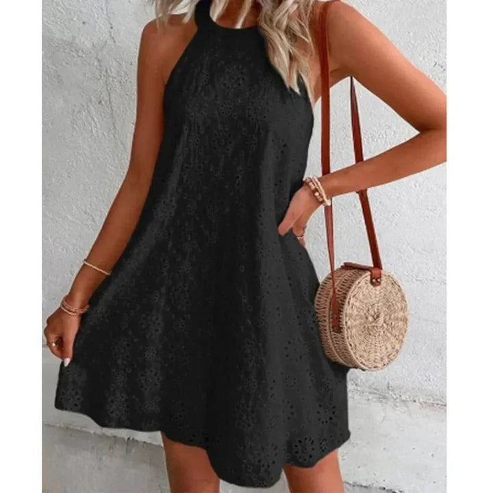 Drune | Lässig Mini Kleid Ärmellos