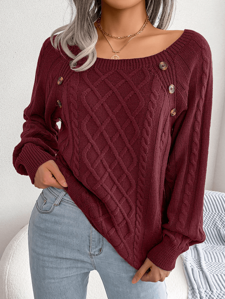 Drune | Eleganter Pullover mit Knopfdetails