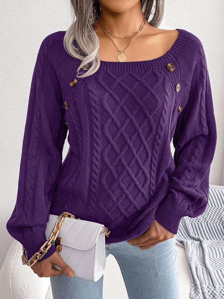 Drune | Eleganter Pullover mit Knopfdetails