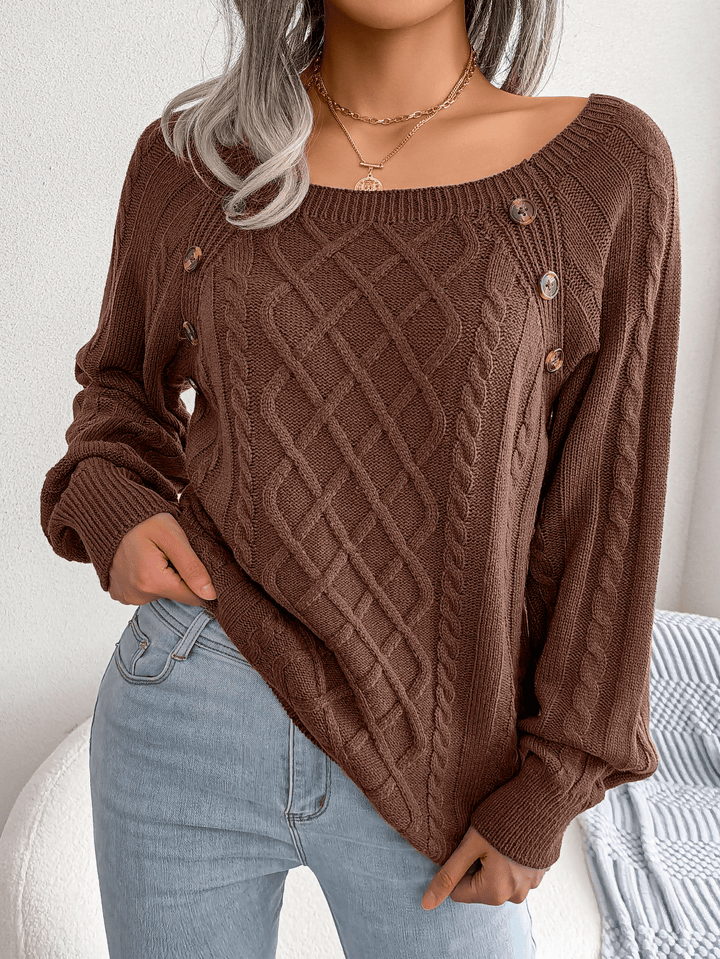 Drune | Eleganter Pullover mit Knopfdetails