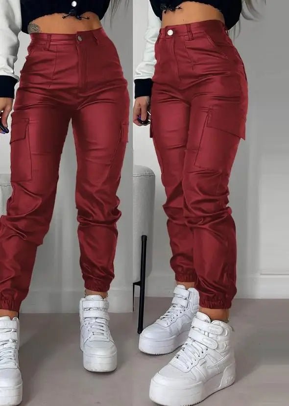 Drune | Leichte Kunstlederhosen