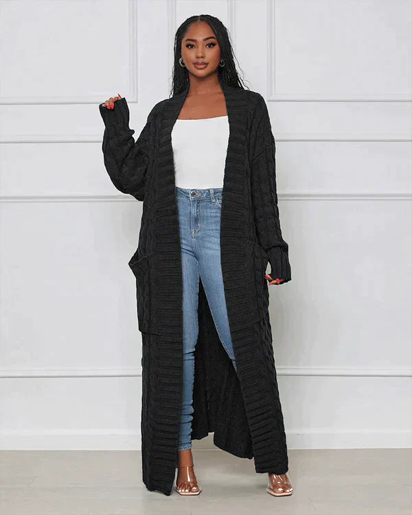 Drune | Oversize lange Strickjacke