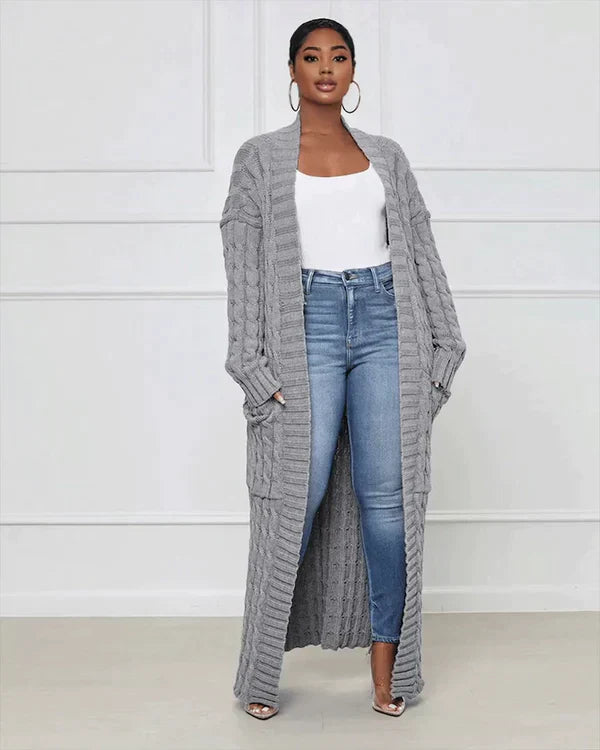 Drune | Oversize lange Strickjacke
