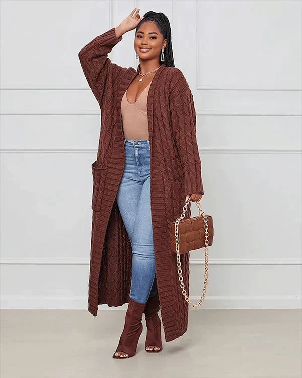 Drune | Oversize lange Strickjacke