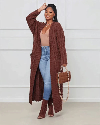 Drune | Oversize lange Strickjacke