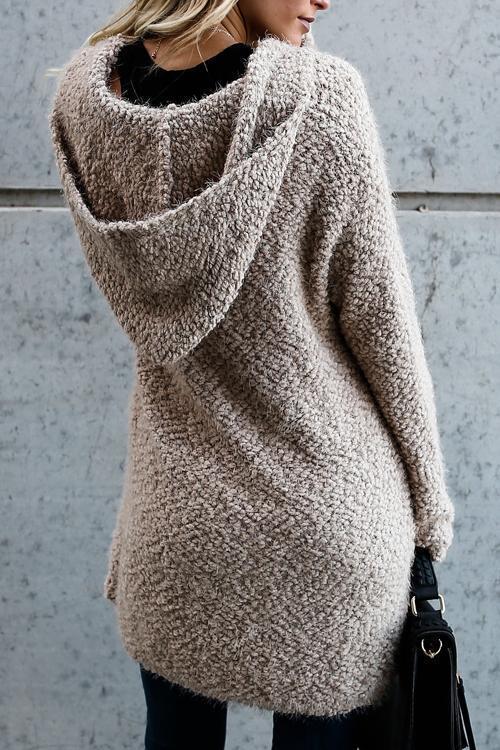 Drune | Kapuzen-Strickjacke