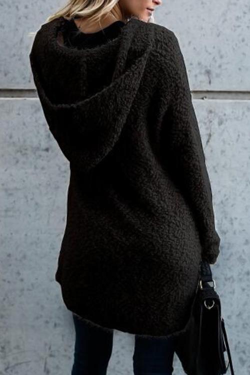 Drune | Kapuzen-Strickjacke