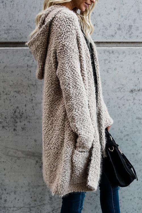 Drune | Kapuzen-Strickjacke