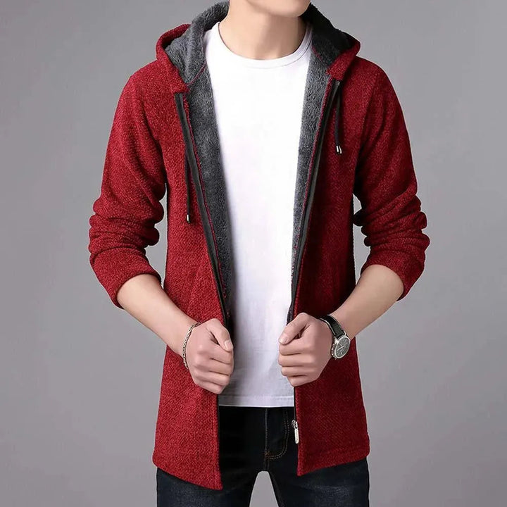 Drune | Kapuzen Strickjacke Pullover für Männer