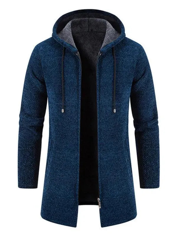 Drune | Kapuzen Reißverschluss Männer Strickjacke Pullover