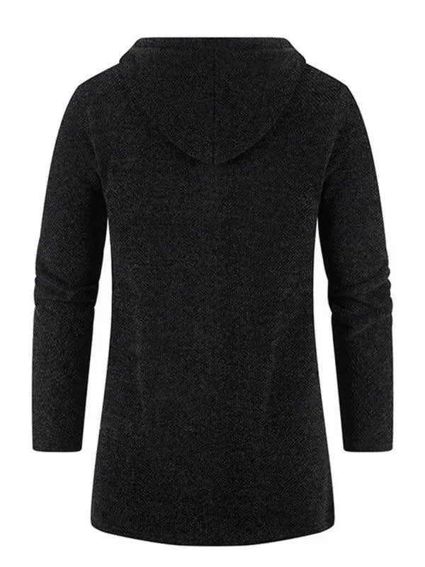 Drune | Kapuzen Reißverschluss Männer Strickjacke Pullover