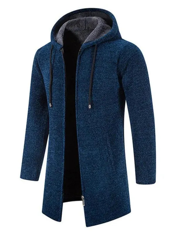 Drune | Kapuzen Reißverschluss Männer Strickjacke Pullover