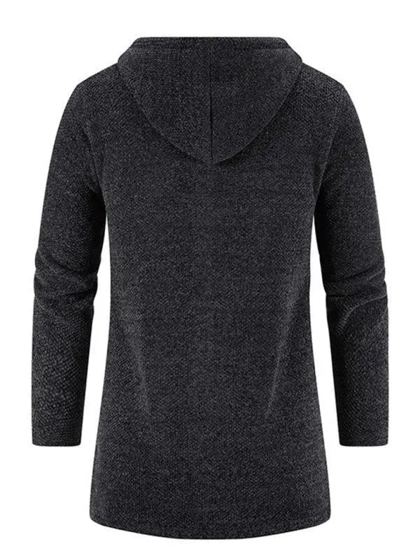 Drune | Kapuzen Reißverschluss Männer Strickjacke Pullover