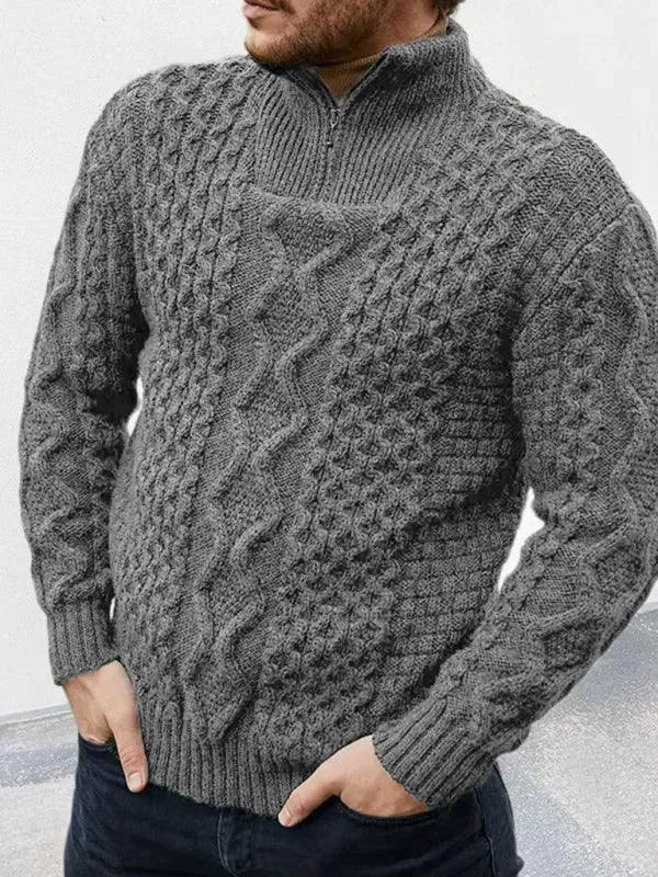 Drune | Kabel Rollkragenpullover Männer
