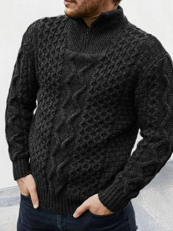 Drune | Kabel Rollkragenpullover Männer