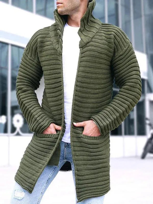 Drune | Rollkragen Herren Strickjacke Pullover