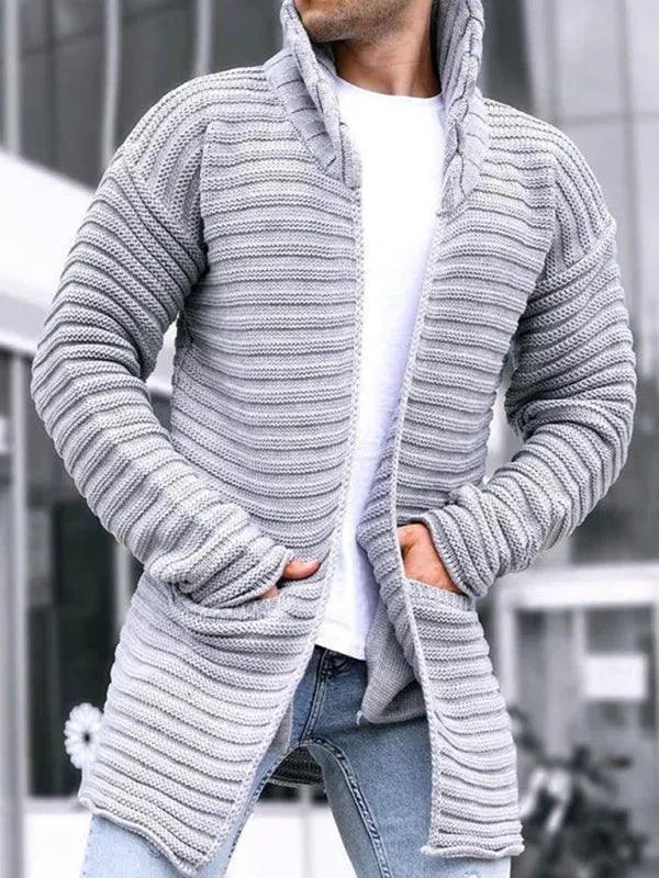 Drune | Rollkragen Herren Strickjacke Pullover