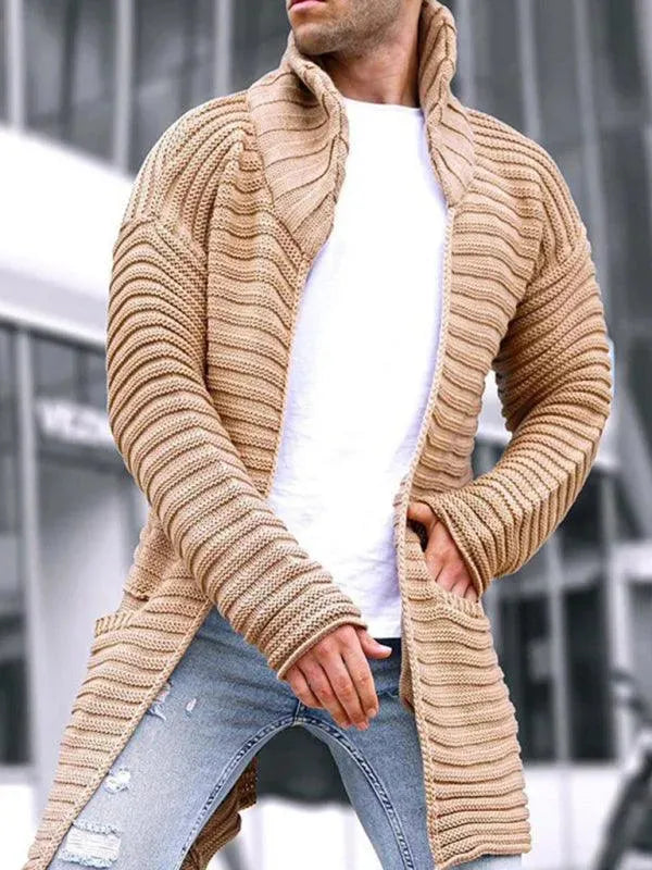Drune | Rollkragen Herren Strickjacke Pullover