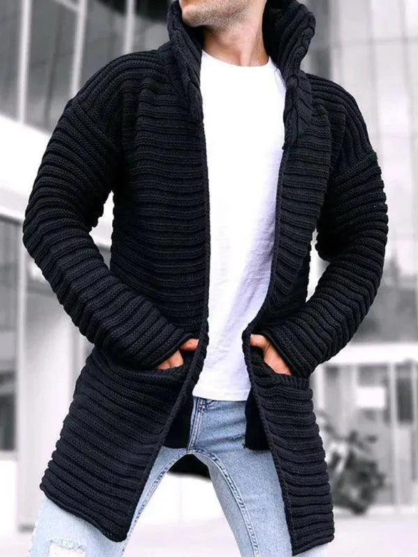 Drune | Rollkragen Herren Strickjacke Pullover
