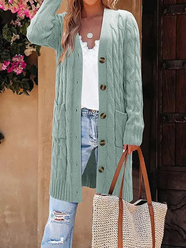 Drune | Twist Damen Strickjacke Pullover in Modernem Stil