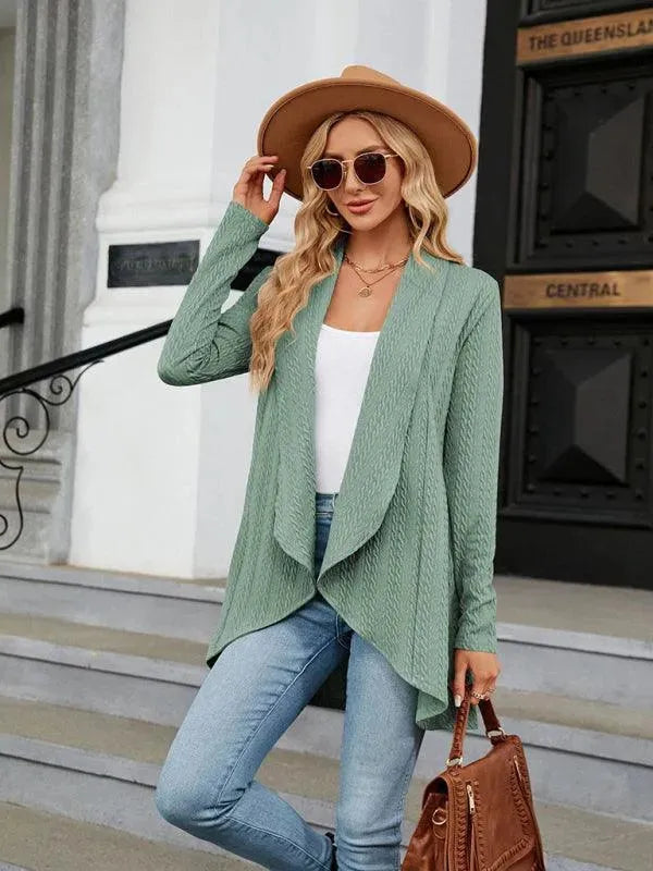Drune | Kragen Strickjacke Top
