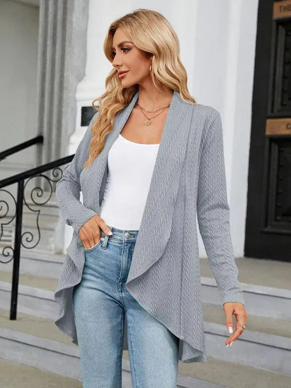 Drune | Kragen Strickjacke Top