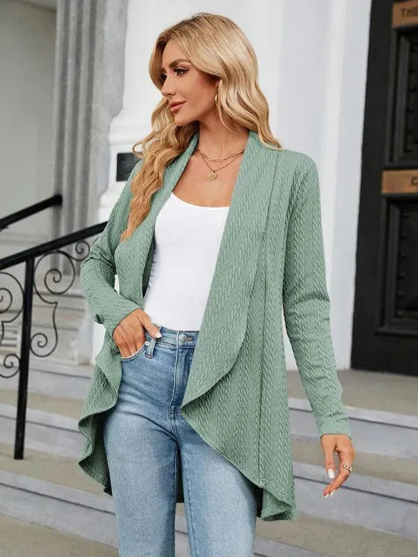 Drune | Kragen Strickjacke Top