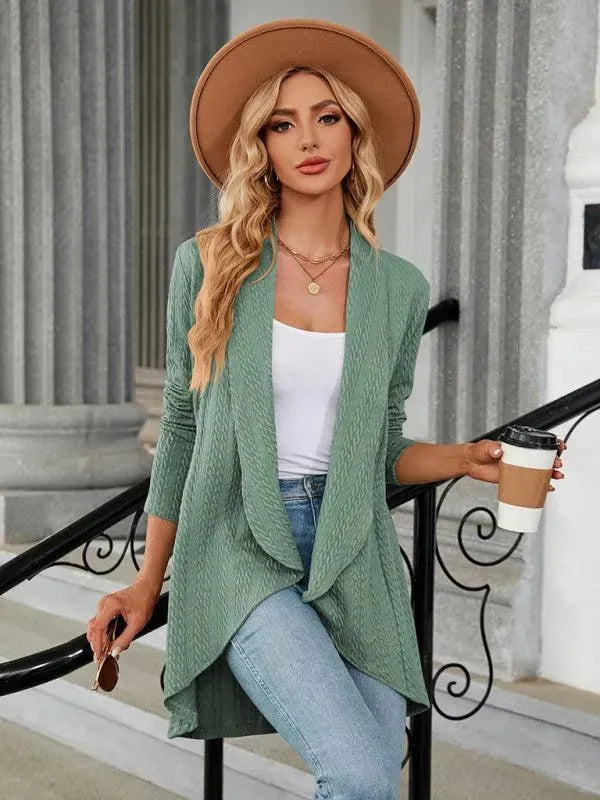 Drune | Kragen Strickjacke Top