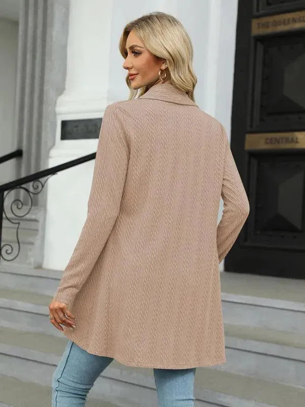 Drune | Kragen Strickjacke Top