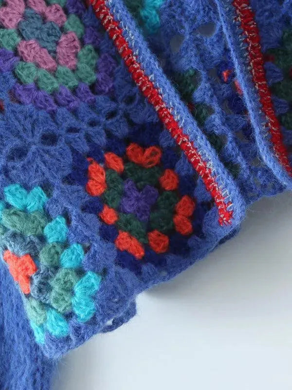 Drune | Häkel Frauen Strickjacke Pullover