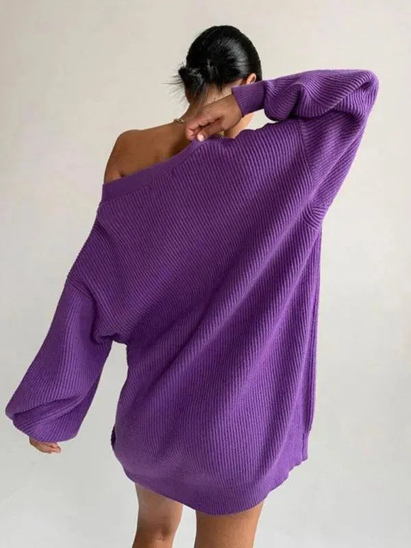 Drune | Drop Shoulder Damen Strickjacke Pullover