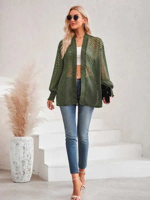 Drune | Jacquard Damen Strickjacke Pullover im Vintage-Stil