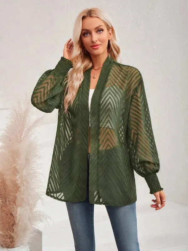 Drune | Jacquard Damen Strickjacke Pullover im Vintage-Stil