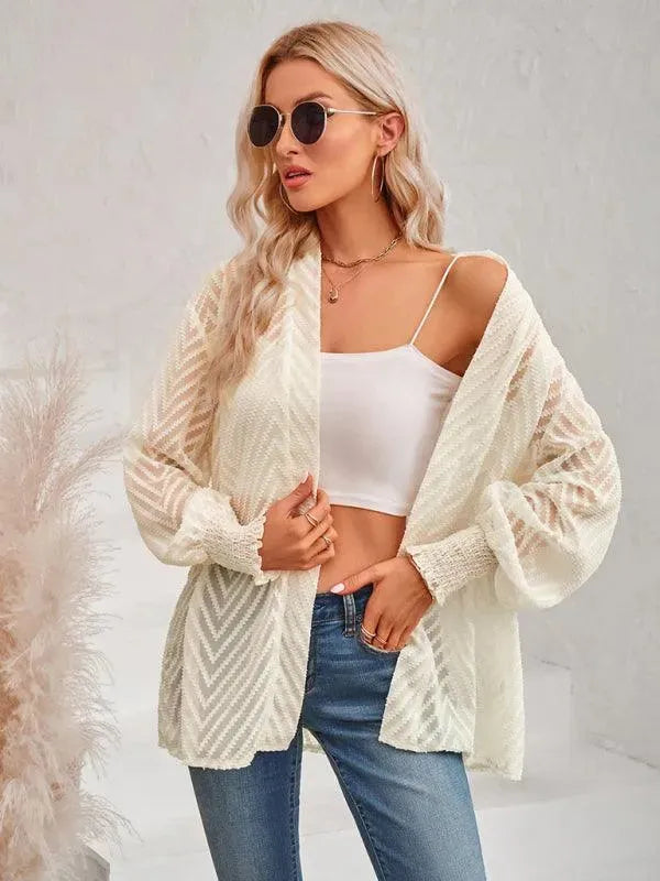 Drune | Jacquard Damen Strickjacke Pullover im Vintage-Stil