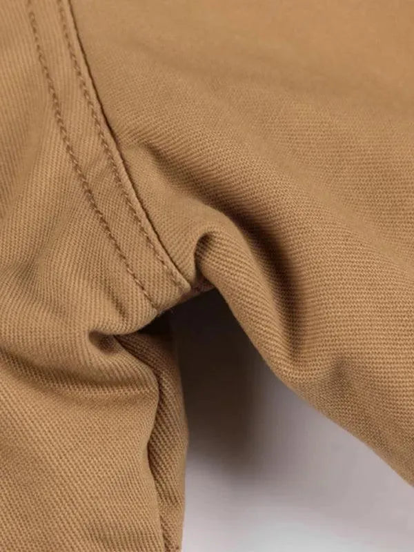 Drune | Lockere Stehkragen Kapuzenjacke für Herren Winter