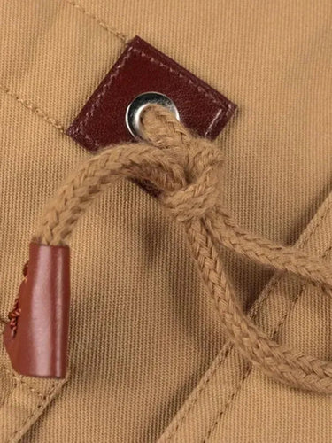 Drune | Lockere Stehkragen Kapuzenjacke für Herren Winter