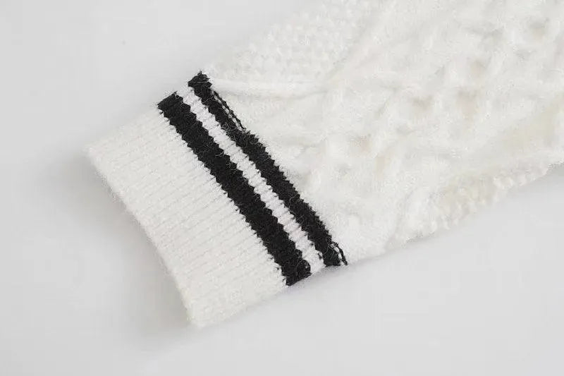 Drune | Gestreifte Strickjacken für Frauen