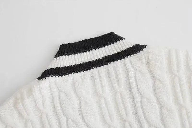 Drune | Gestreifte Strickjacken für Frauen