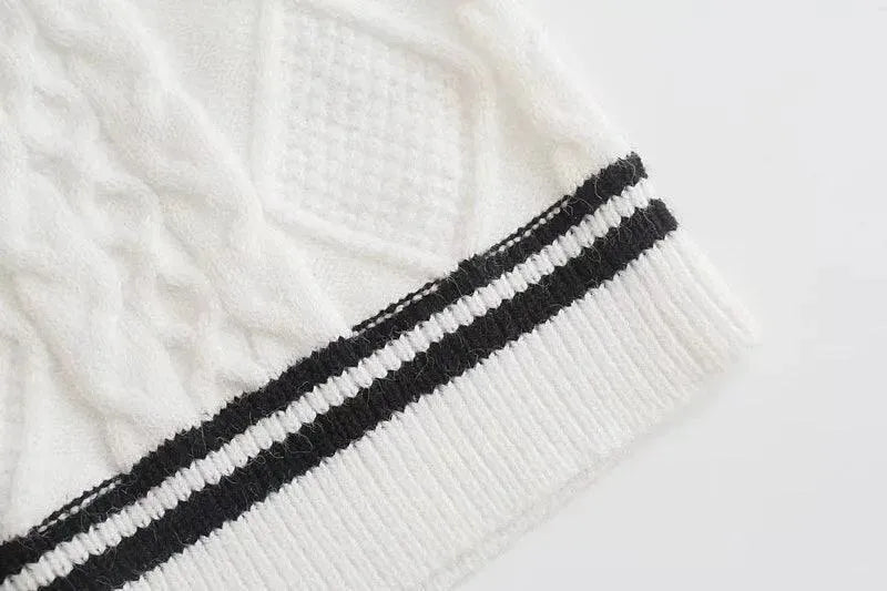 Drune | Gestreifte Strickjacken für Frauen