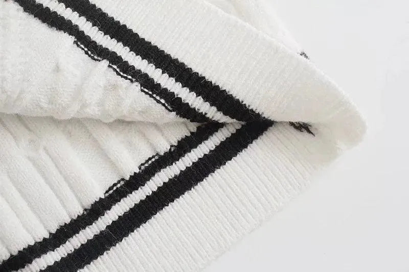Drune | Gestreifte Strickjacken für Frauen