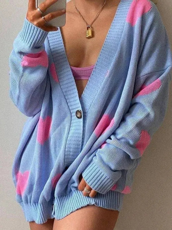 Drune | Klassischer Strick Frauen Strickjacke Pullover