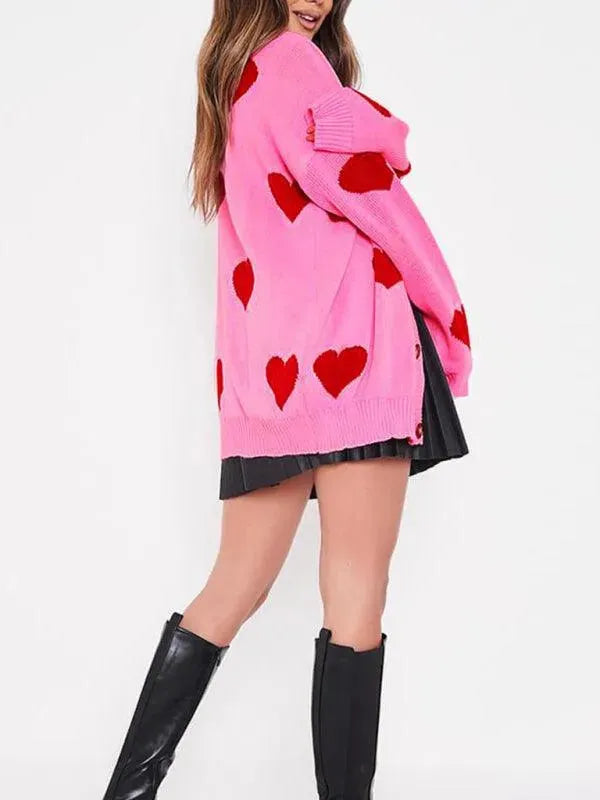 Drune | Klassischer Strick Frauen Strickjacke Pullover