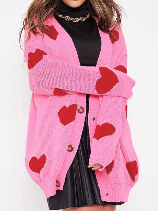 Drune | Klassischer Strick Frauen Strickjacke Pullover