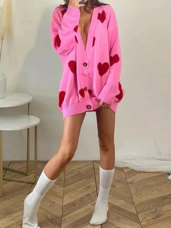 Drune | Klassischer Strick Frauen Strickjacke Pullover