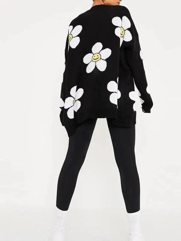 Drune | Klassischer Strick Frauen Strickjacke Pullover