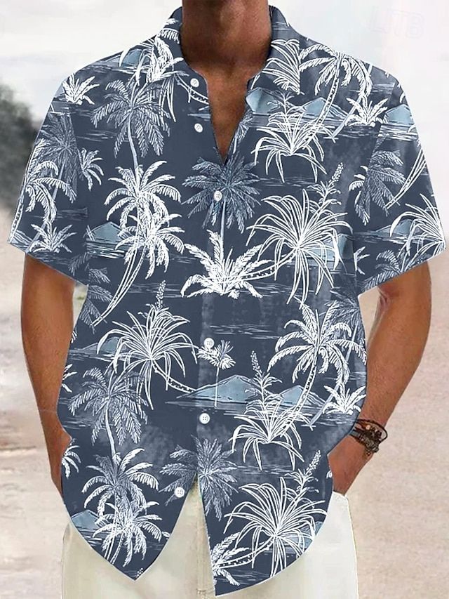 Drune | Luftiges Hawaiianisches Leinen Hemd Für Herren